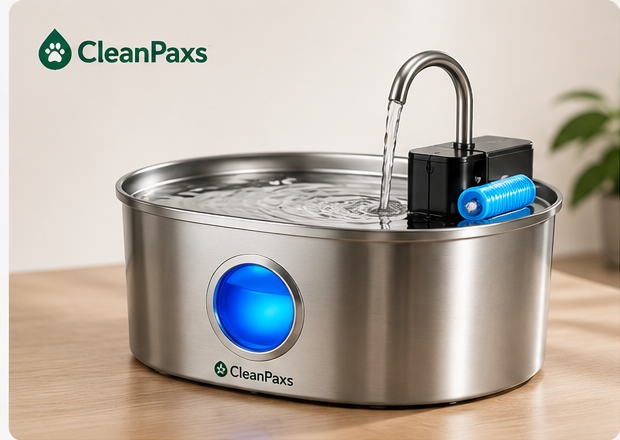 Fontaine à eau sans fil CleanPaxs™ 3,2 L en acier inoxydable 304