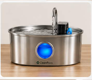 Fontaine à eau sans fil CleanPaxs™ 3,2 L en acier inoxydable 304