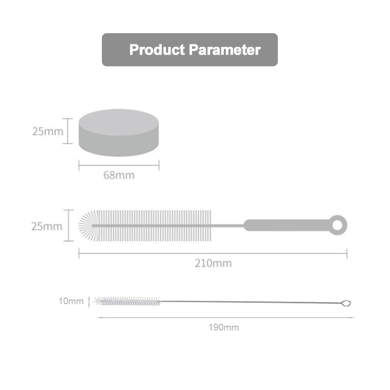 Détail des brosses du kit de nettoyage PureFlow™